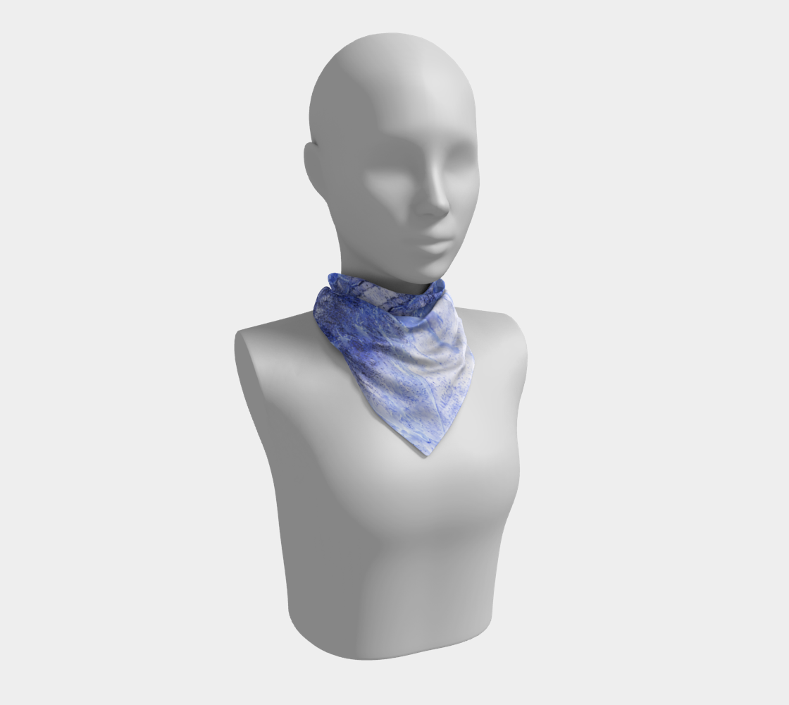 Square Scarf: Smoky Quartz, Hiddenite, Alexander County, North Carolina, Inverted Color