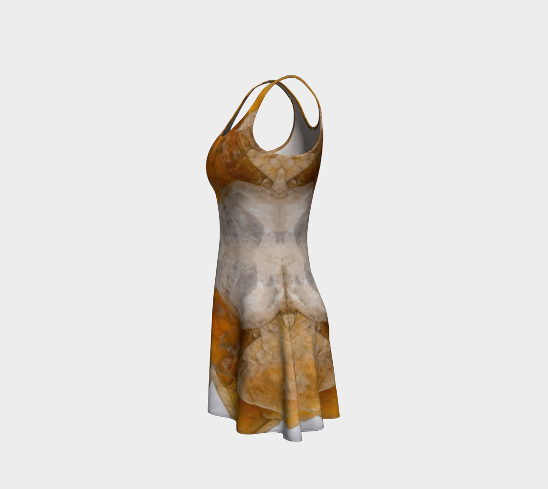 Flare Dress: Muscovite with Topaz, Pakistan, EX Lavinsky, Original Color
