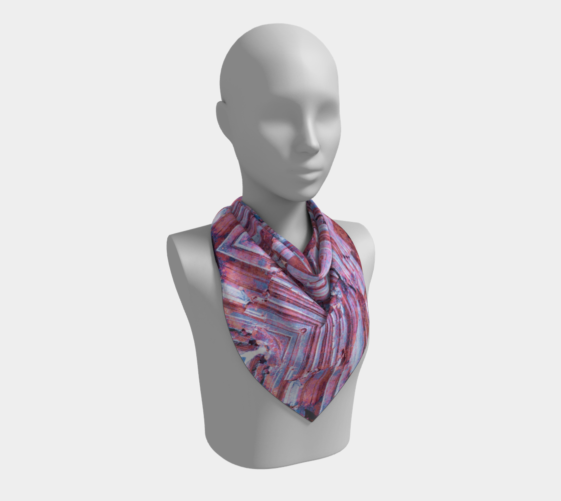 Square Scarf: Limonite, Wake County, North Carolina, Colorized
