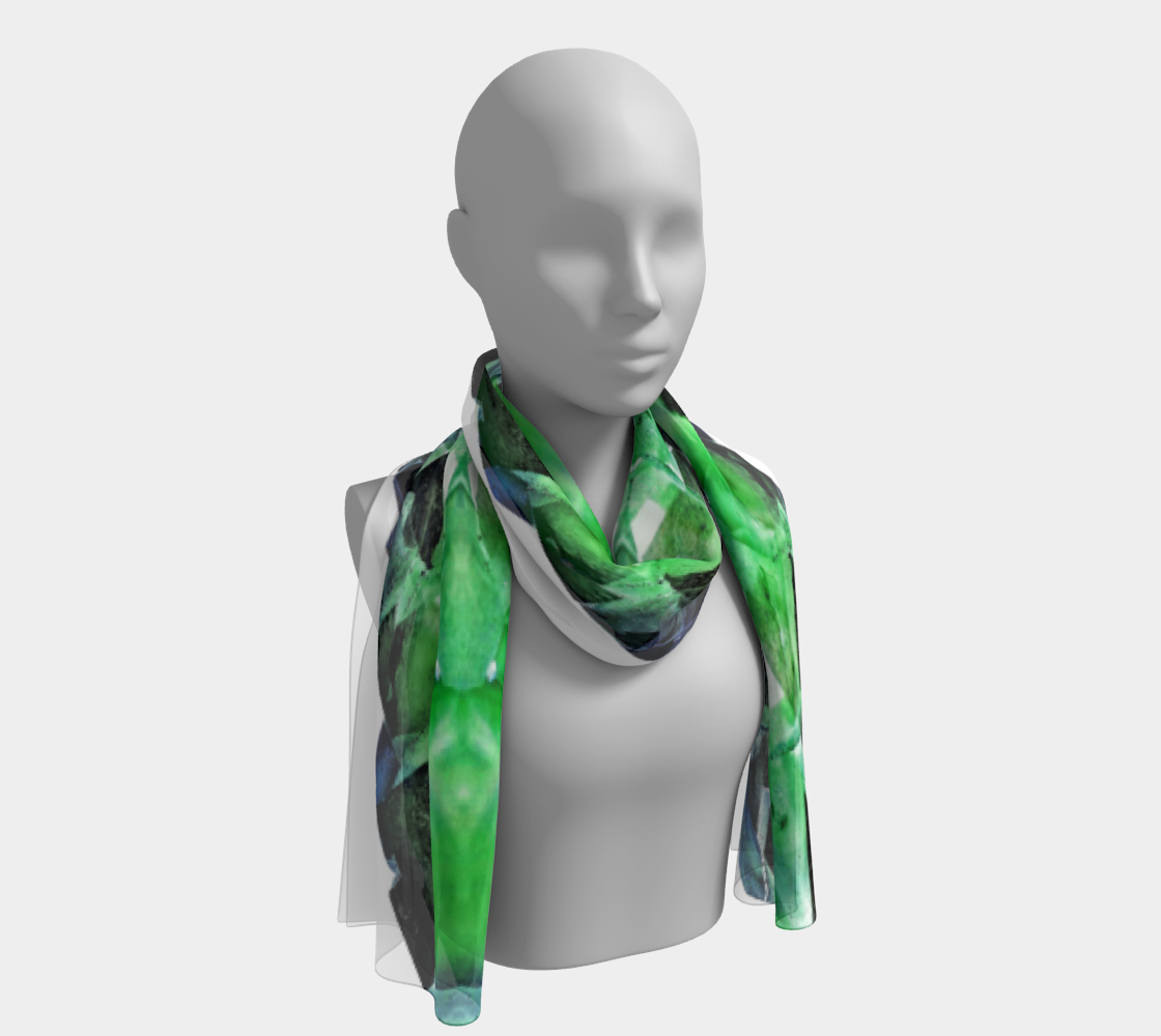 Long Scarf: Amethyst, Reel Mine, North Carolina, Inverted Color