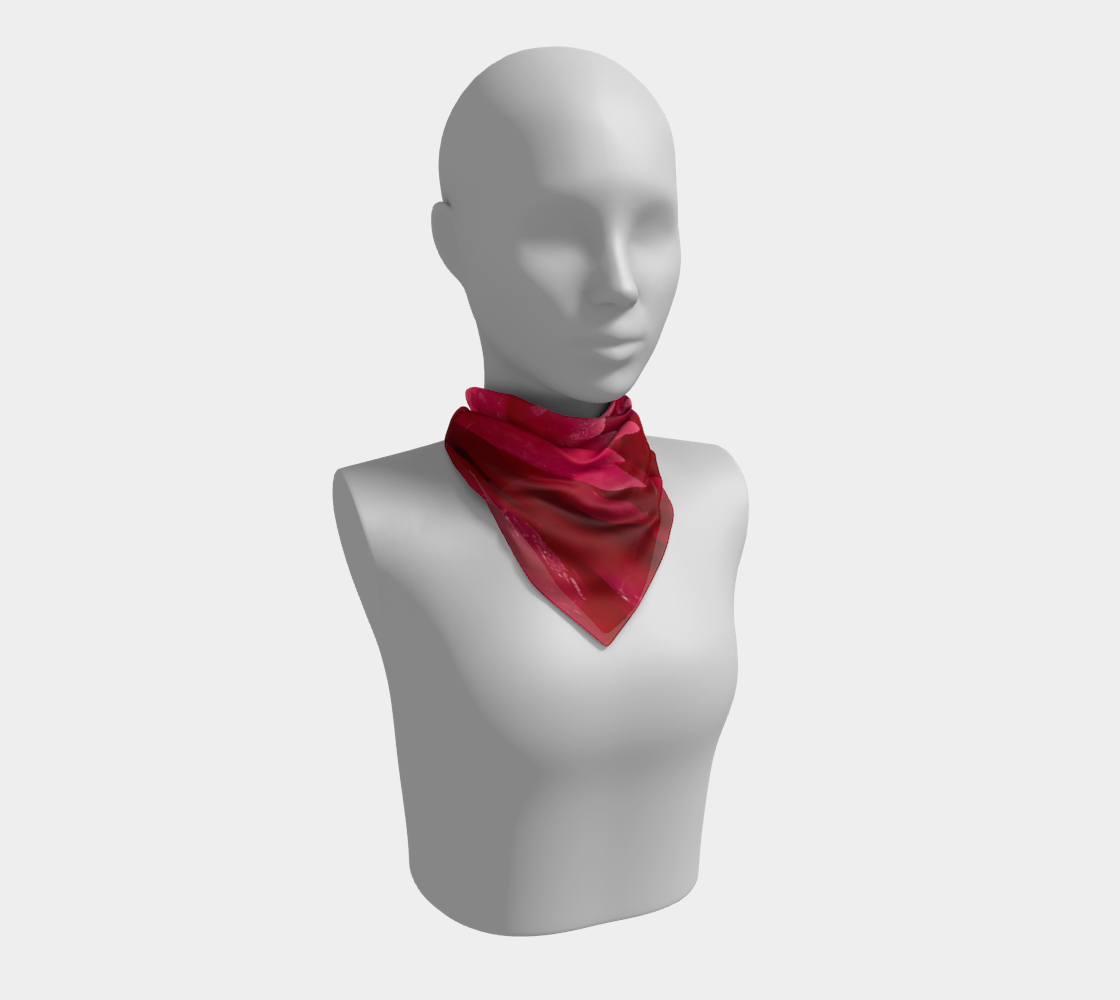 Square Scarf: Rhodonite, Hillman Museum, Peru, Original Color