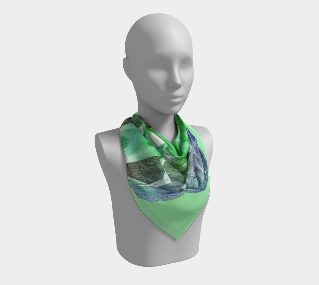 Square Scarf: Amethyst, Reel Mine, Iron Station, North Carolina, EX Mary Edith Sigmon, Inverted Color