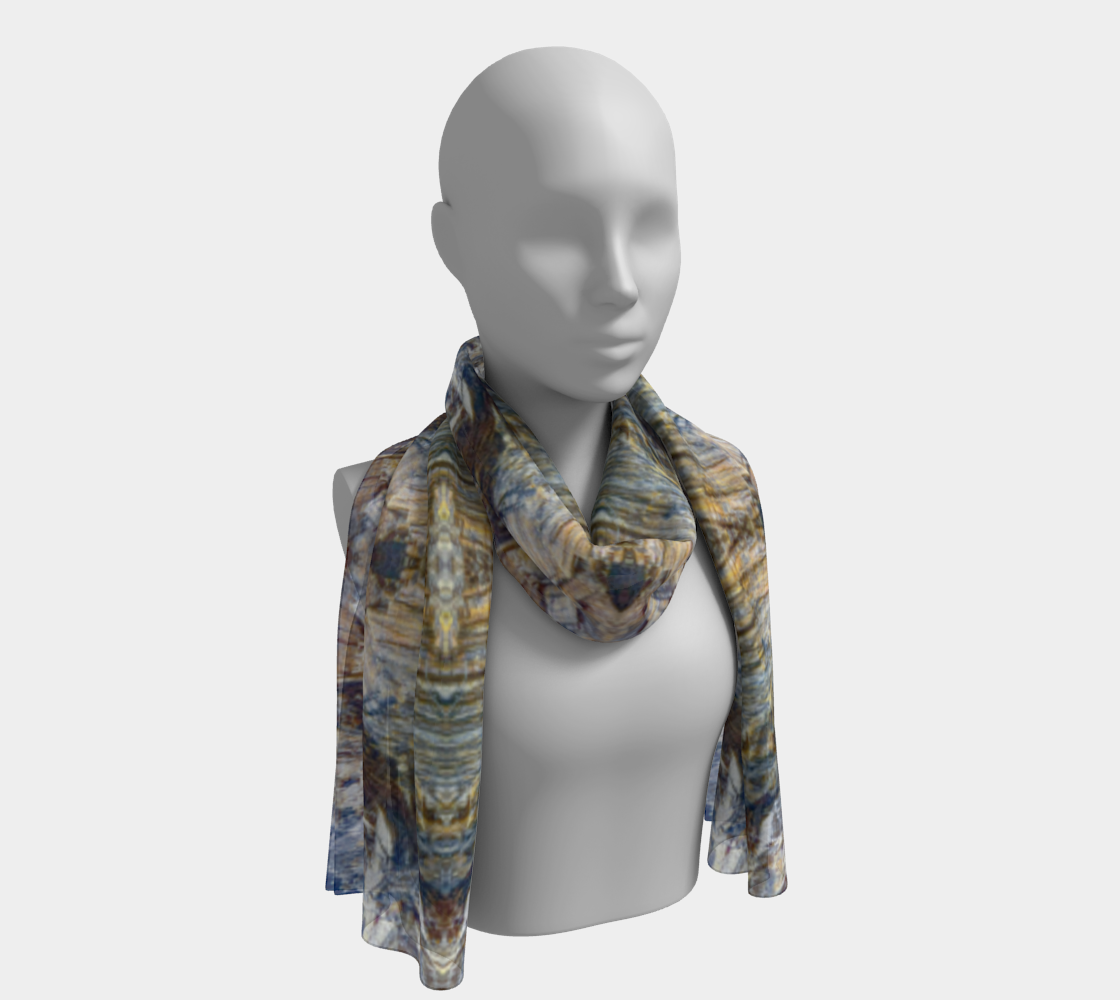 Long Scarf: Kyanite, Black Mt, North Carolina version 6