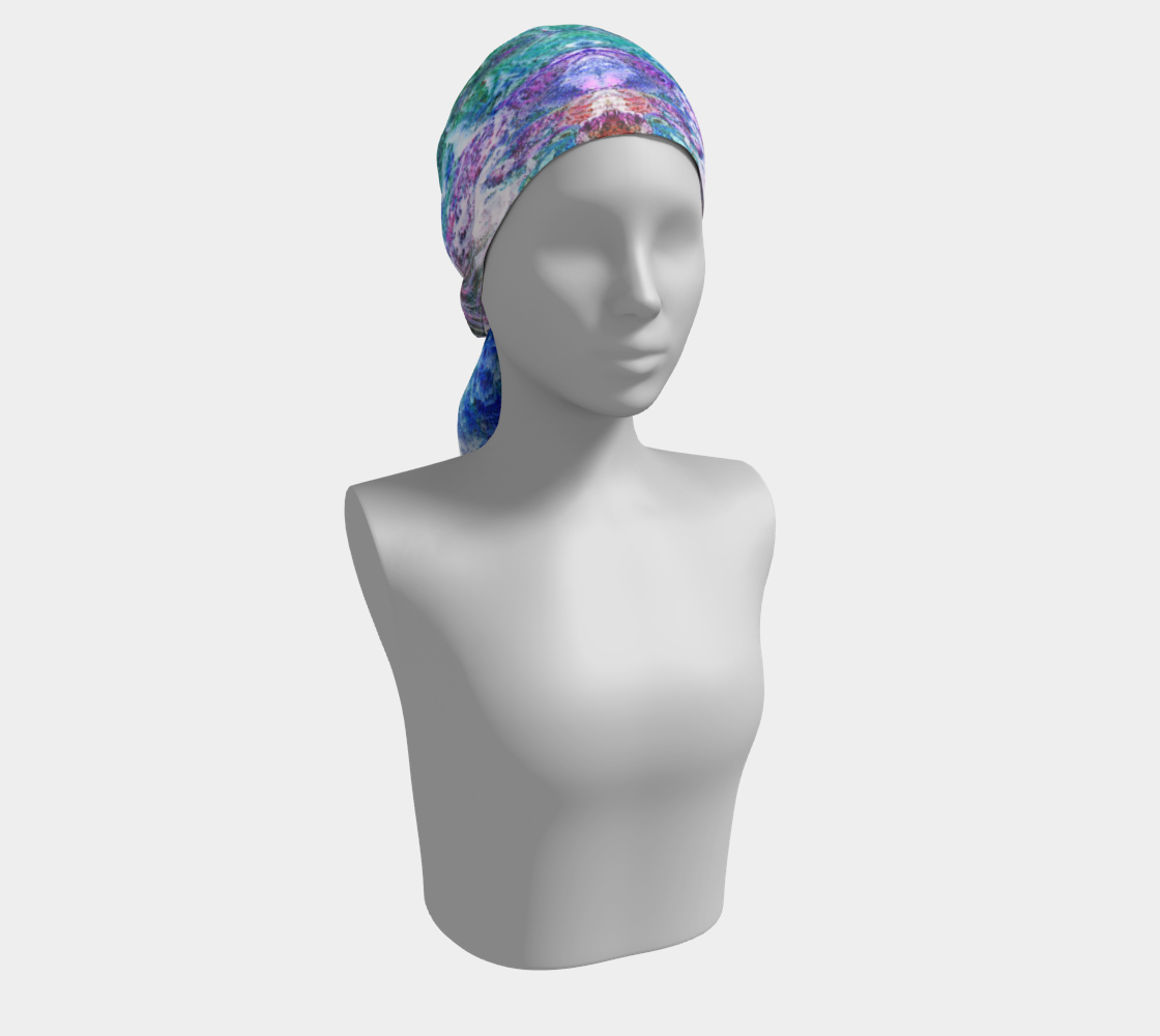 Long Scarf: Irridescent Hematite, Graves Mountain, Inverted Color