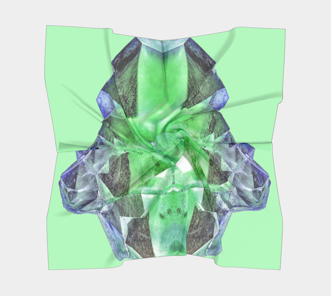 Square Scarf: Amethyst, Reel Mine, Iron Station, North Carolina, EX Mary Edith Sigmon, Inverted Color