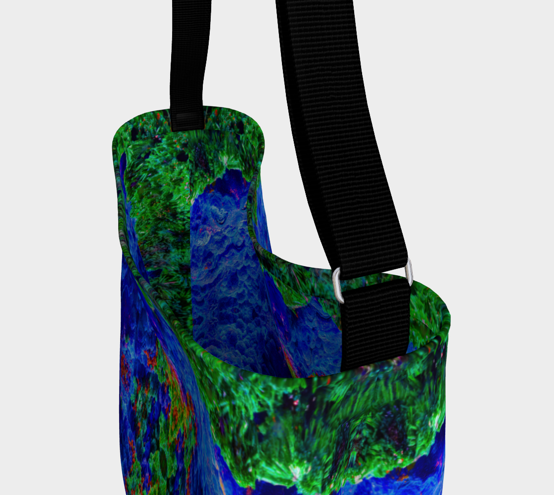 Day Tote: Malachite Crystals and Azurite Botryoids and Red Cuprite, Queen Copper Mine, Bisbee, Arizona, Yale, Circa 1900, Original Color