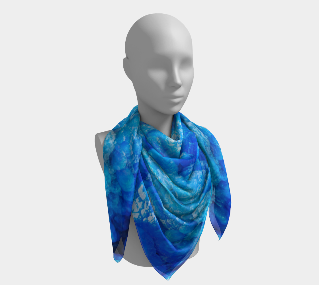 Square Scarf: Hemimorphite, Original Color