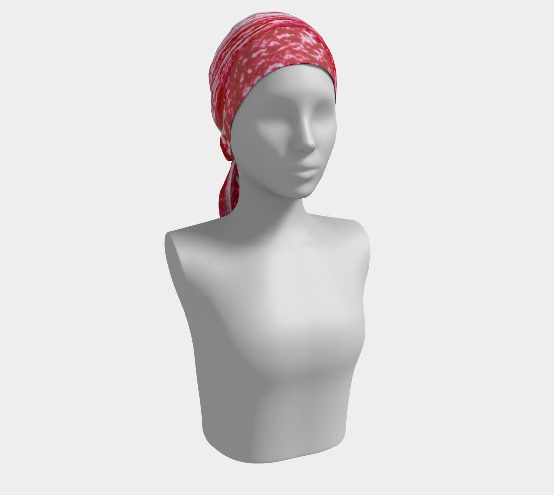 Long Scarf: H Color (Toluidine Red) dispersing in Croom Acrylic House Paint