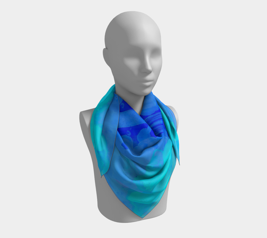 Square Scarf: Mimetite on Wulfenite, San Francisco Mine, Inverted Color