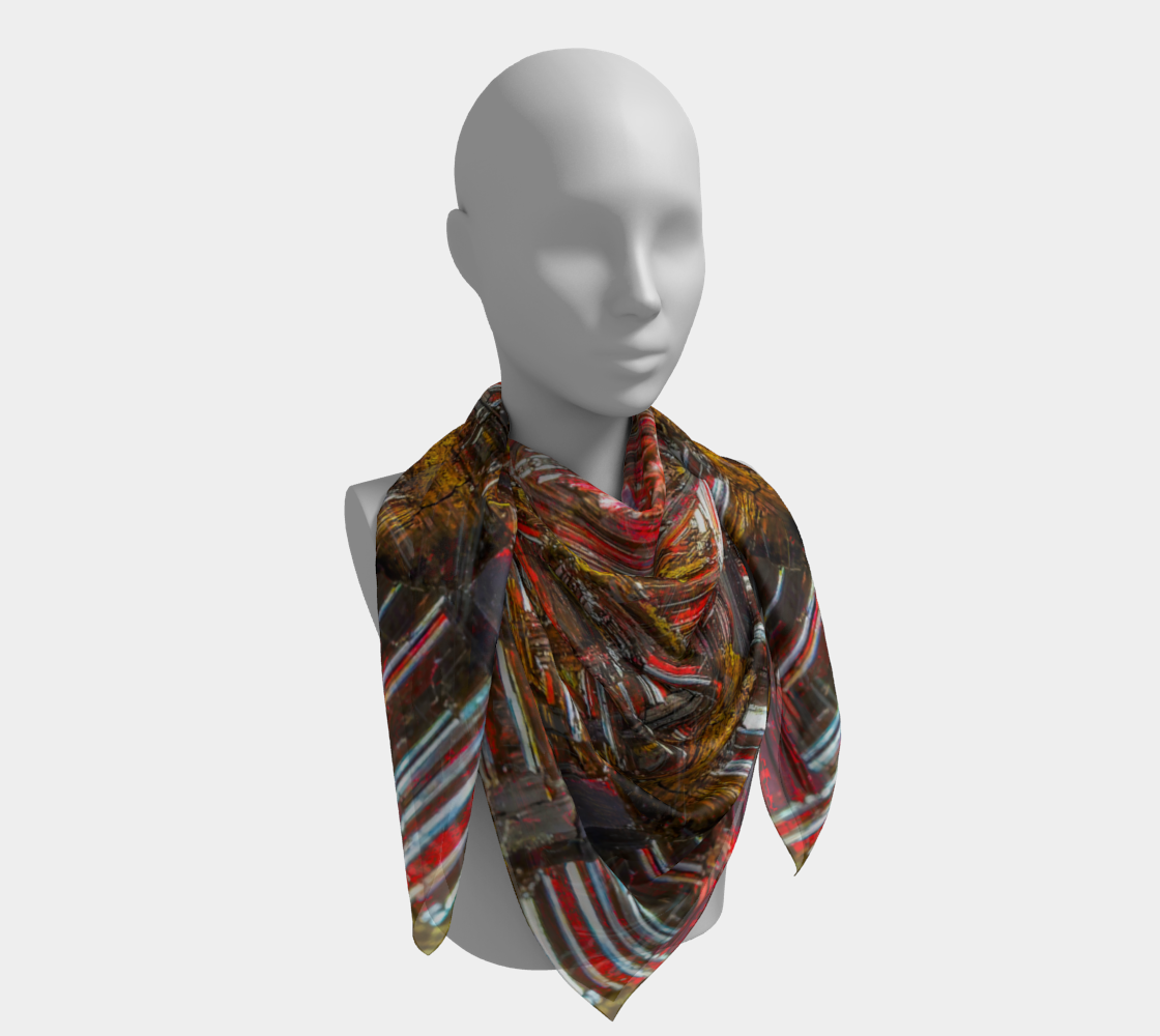 Square Scarf: Rutile Reticulated, South Africa, Superb, Enhanced Color