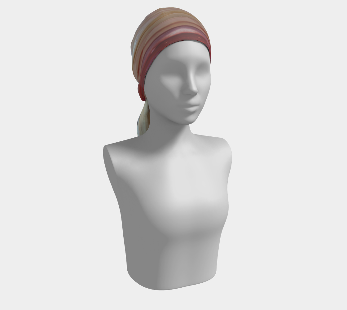 Long Scarf: C color (Yellow Oxide) & F color (Red Oxide) Dispersing in Croom Acrylic House Paint