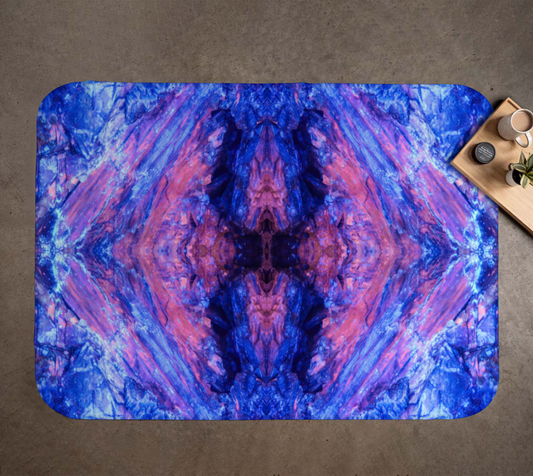 Blanket: Kyanite, Fluorescent, , Black Mountain, North Carolina, Original Color-LW UV