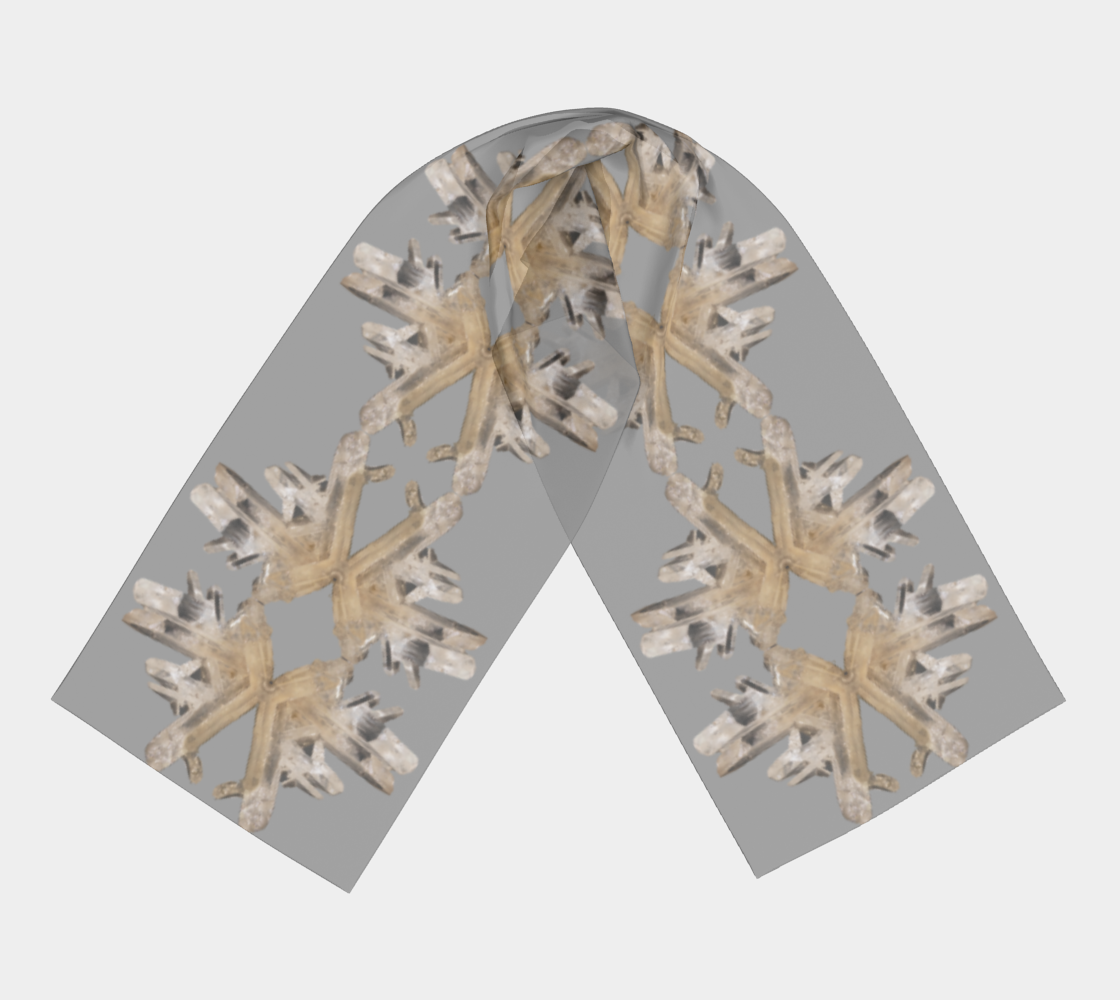 Long Scarf: Cerussite, Bunker Hill Mine, , Idaho, USA, EX Mary Eidith Sigmon, Original Color, Light Grey BG
