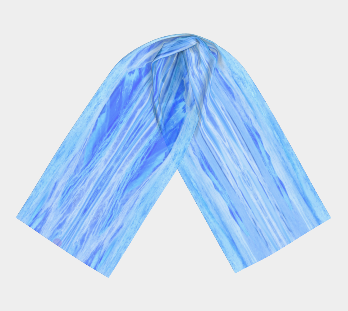 Long Scarf: Tiger Eye, Australia, INVERTED Color