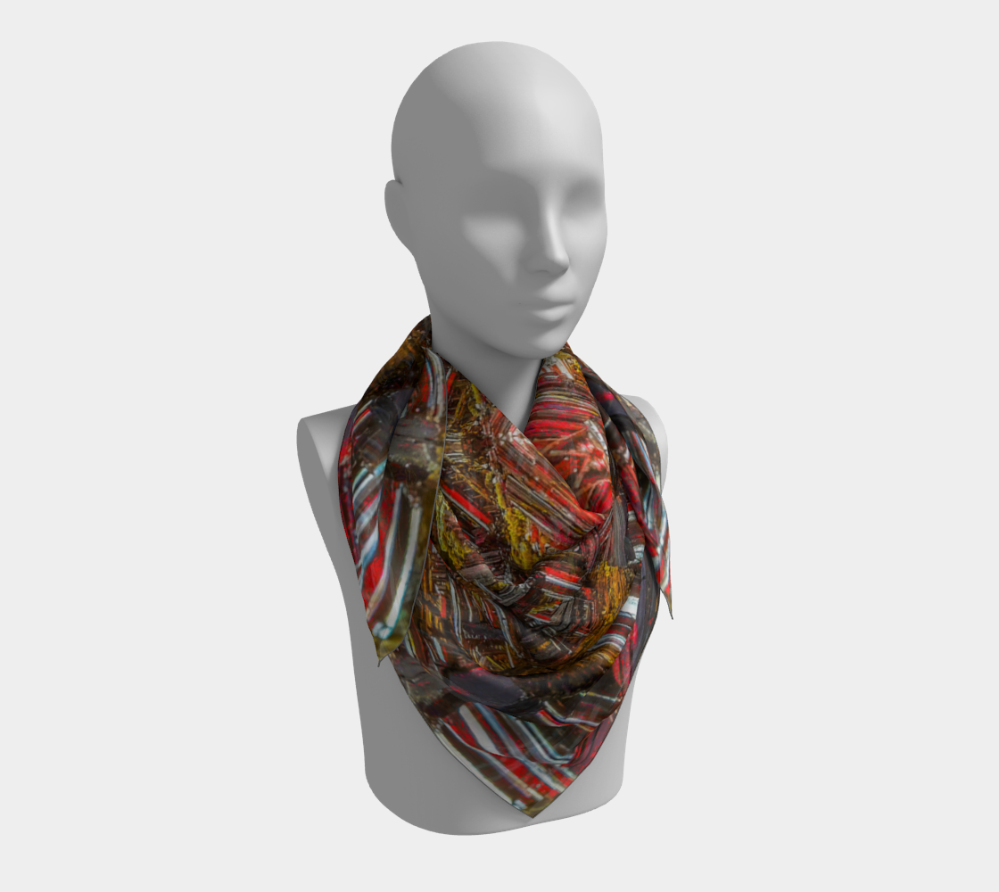 Square Scarf: Rutile Reticulated, South Africa, Superb, Enhanced Color