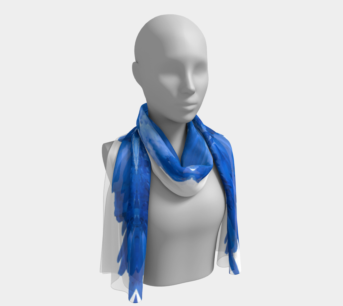 Long Scarf: Barite, Tsumeb, COLORIZED