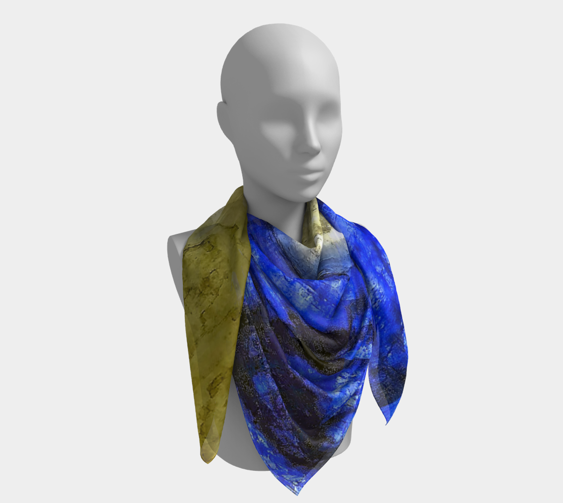 Square Scarf: Kyanite, Blue Ridge Mountains, North Carolina, Original Color
