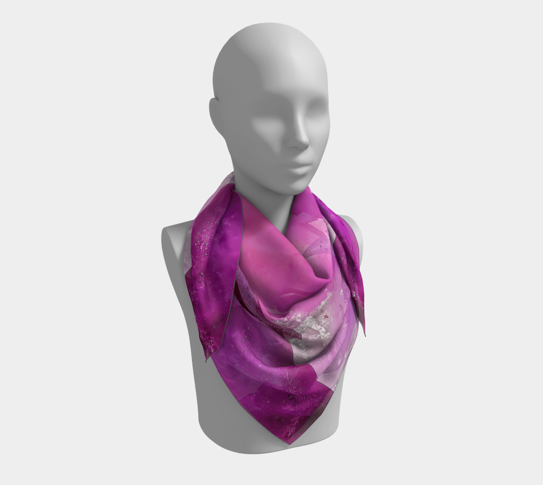 Square Scarf: Amethyst, Reel Mine, Iron Station, North Carolina, EX Mary Edith Sigmon, Original  Color