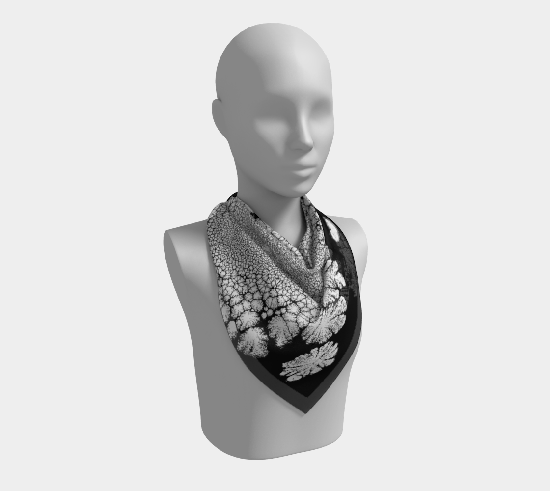 Square Scarf: KX (Titanium White) Dispersing In Croom Acrylic House Paint