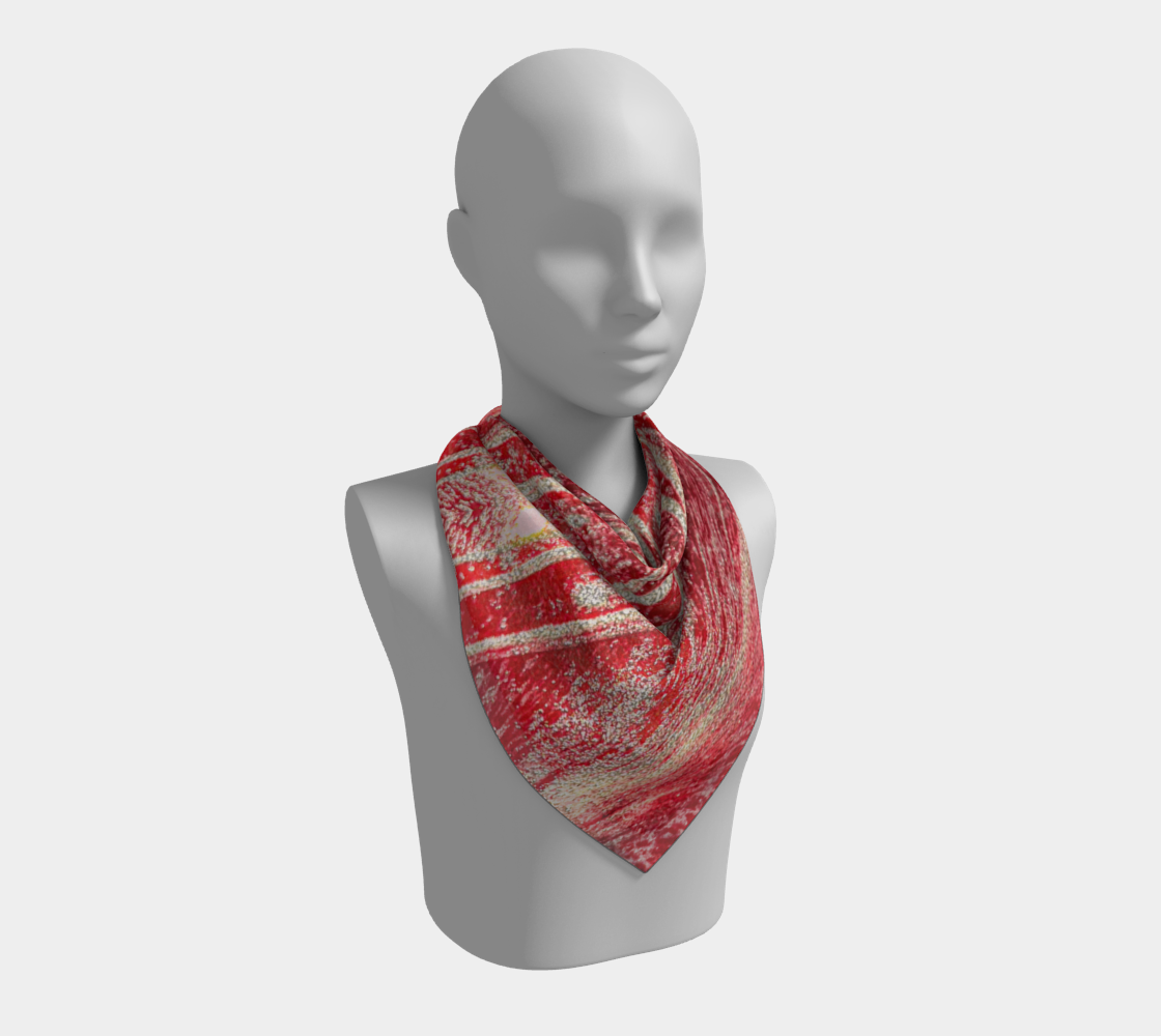 Square Scarf - H Color, (Toluidine Red) Dispersing in Croom Acrylic House Paint
