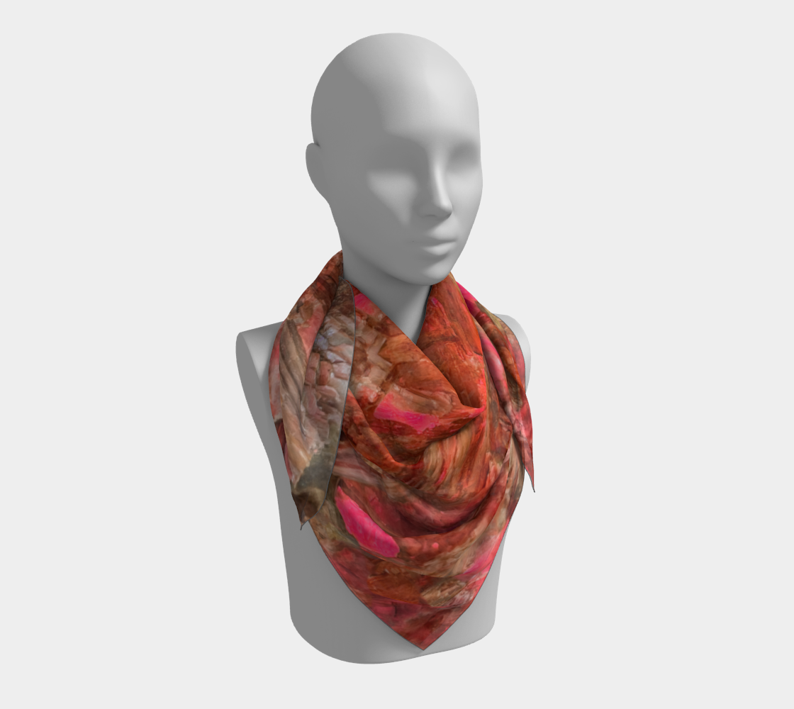 Square Scarf: Kyanite, Black Mt, North Carolina, USA, Original Color