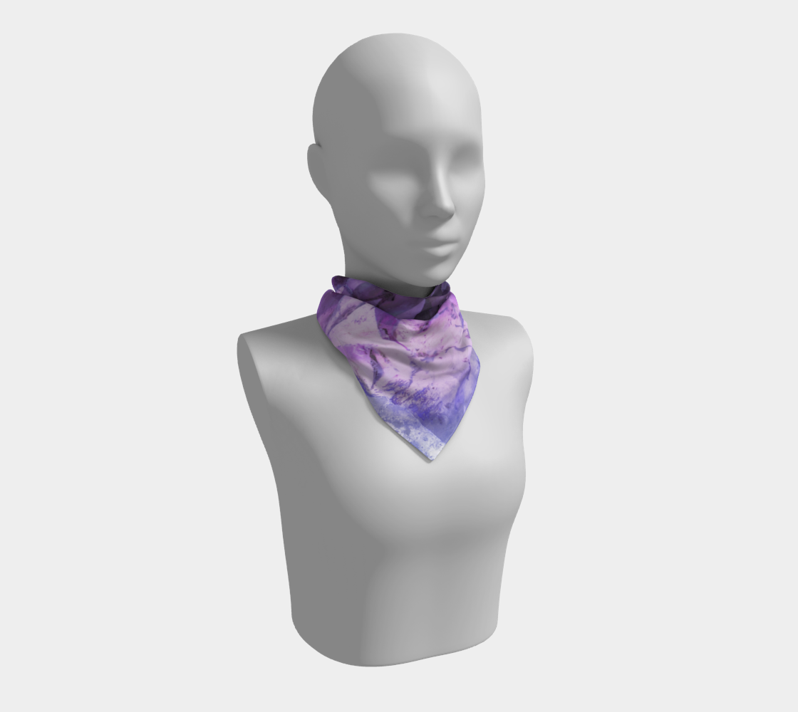 Square Scarf: Chlorite Quartz, Montgomery County, North Carolina, Inverted Color