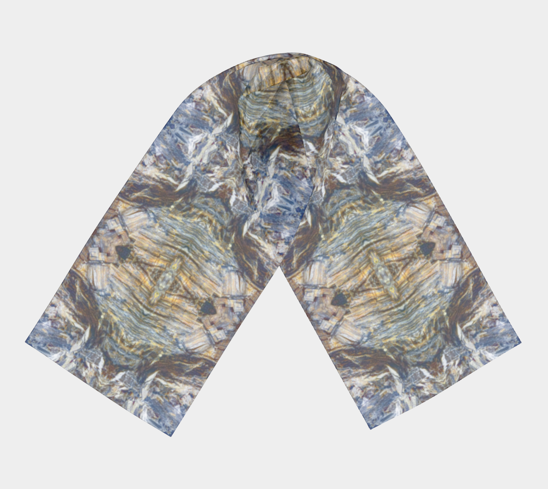 Long Scarf: Kyanite, Black Mt, North Carolina version 6