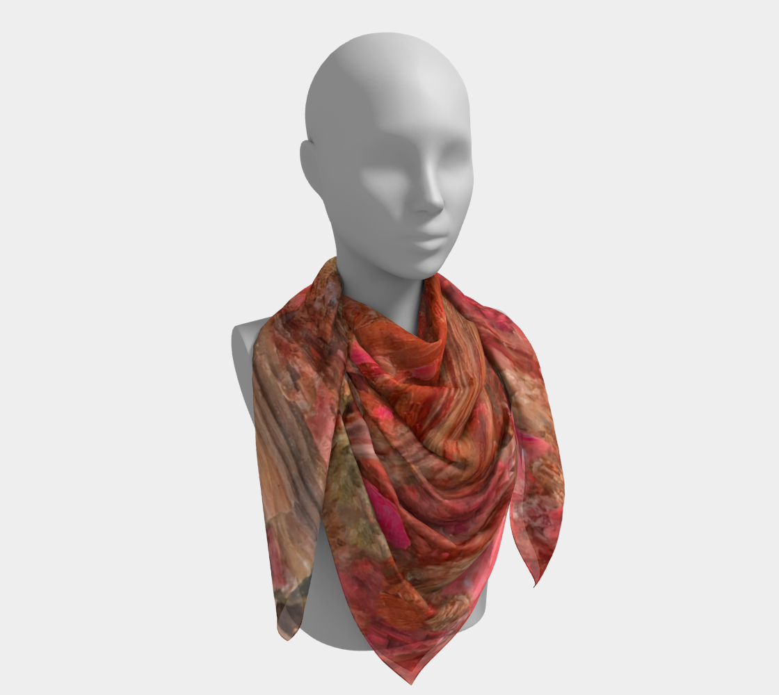 Square Scarf: Kyanite, Black Mt, North Carolina, USA, Original Color