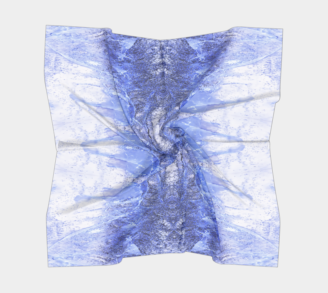 Square Scarf: Smoky Quartz, Hiddenite, Alexander County, North Carolina, Inverted Color