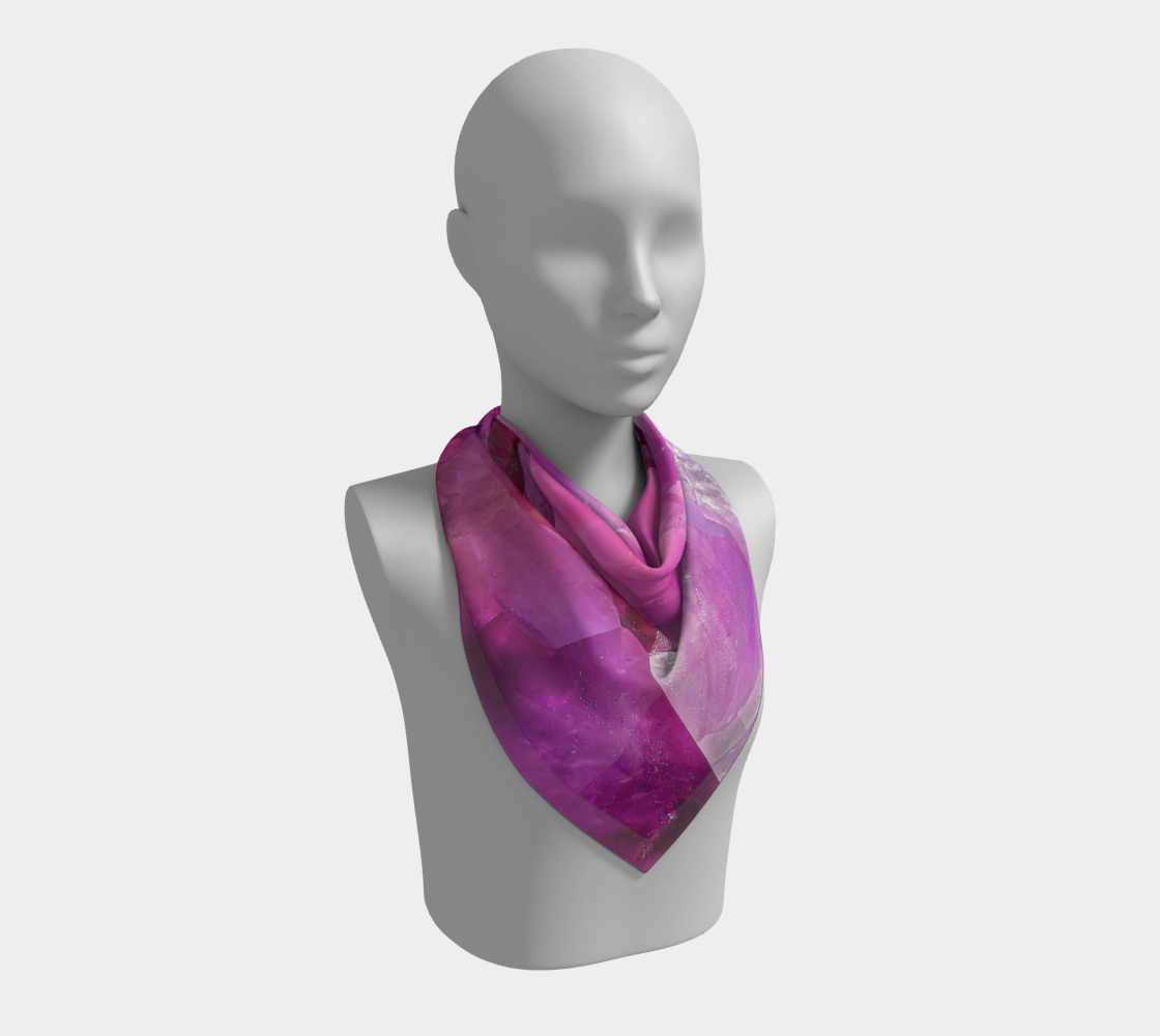Square Scarf: Amethyst, Reel Mine, Iron Station, North Carolina, EX Mary Edith Sigmon, Original  Color