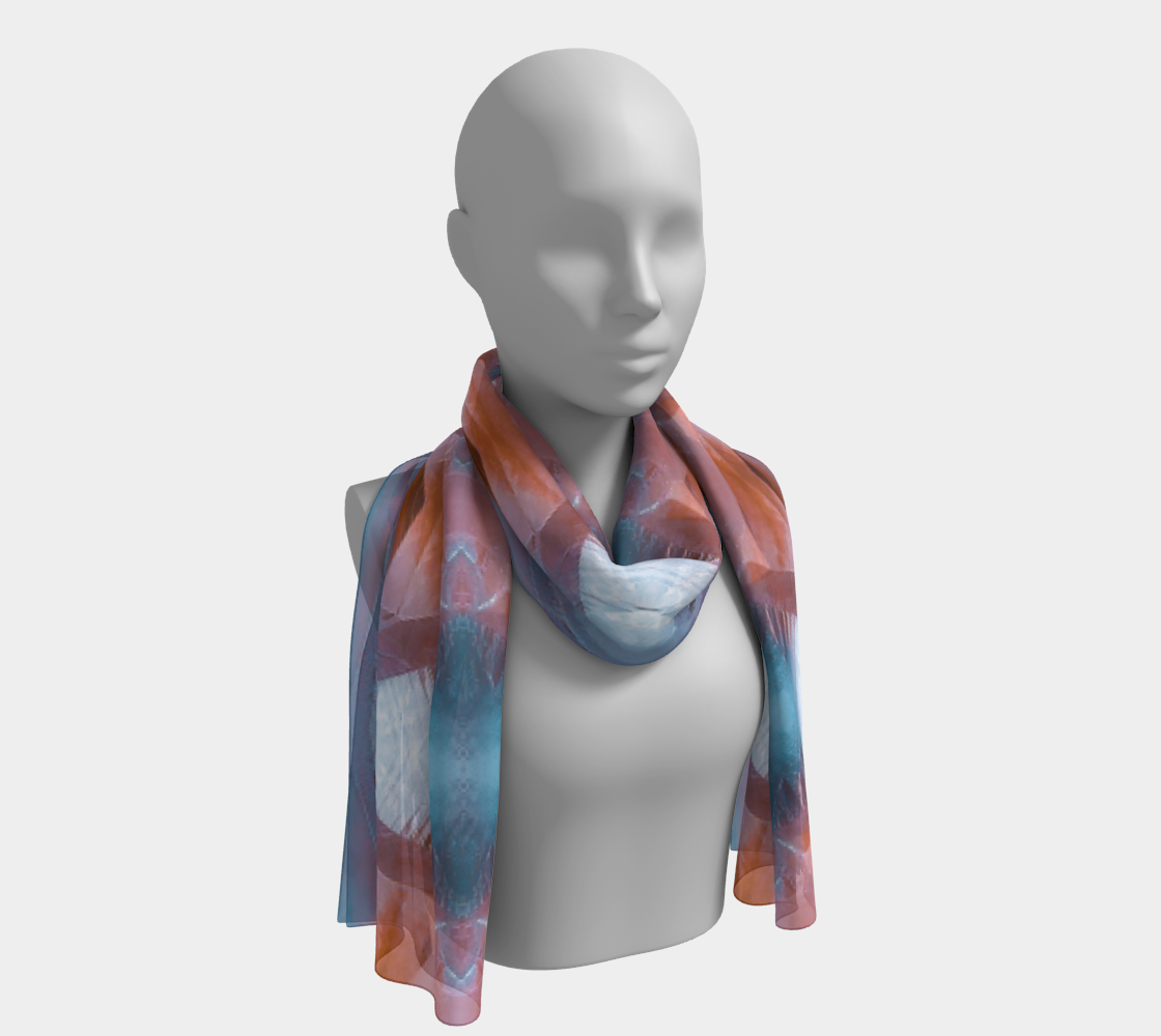Long Scarf: Calcite, Kazakhstan, Colorized
