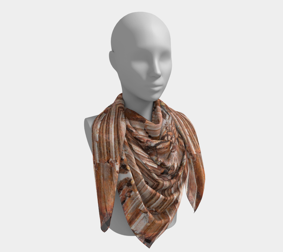 Square Scarf: Limonite, Wake County, North Carolina, Original Color