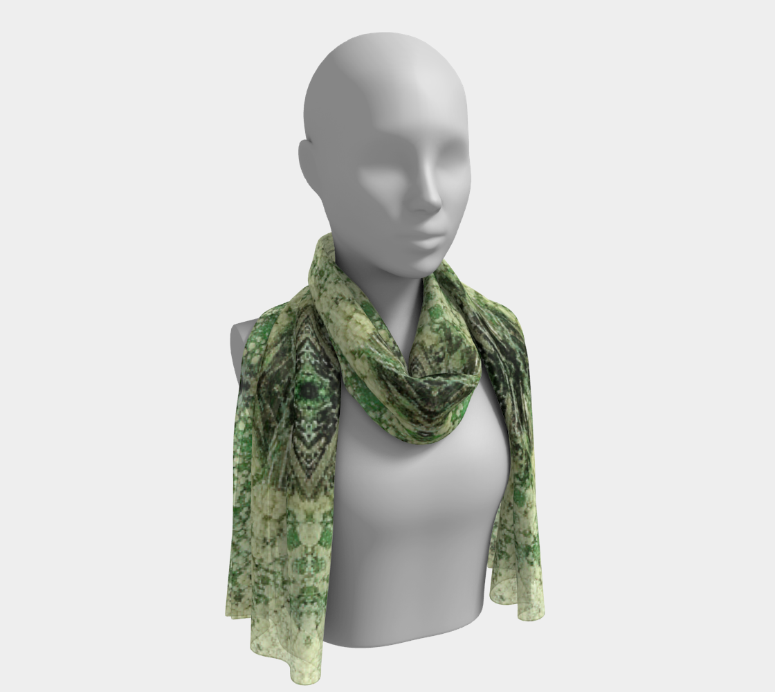 Long Scarf: Atacamite Crystals, Chile, Original Color