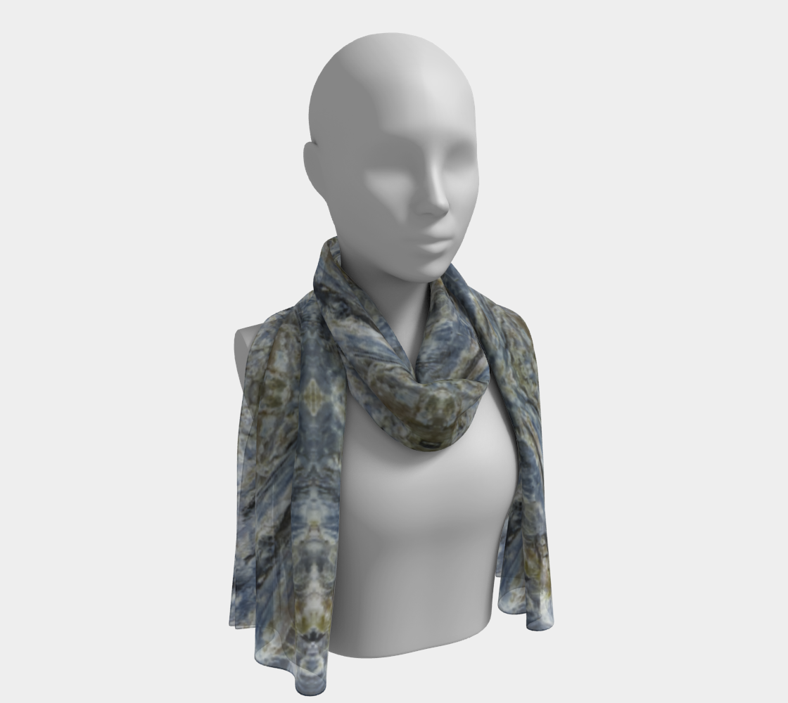 Long Scarf: Kyanite, Black Mt, North Carolina version 4