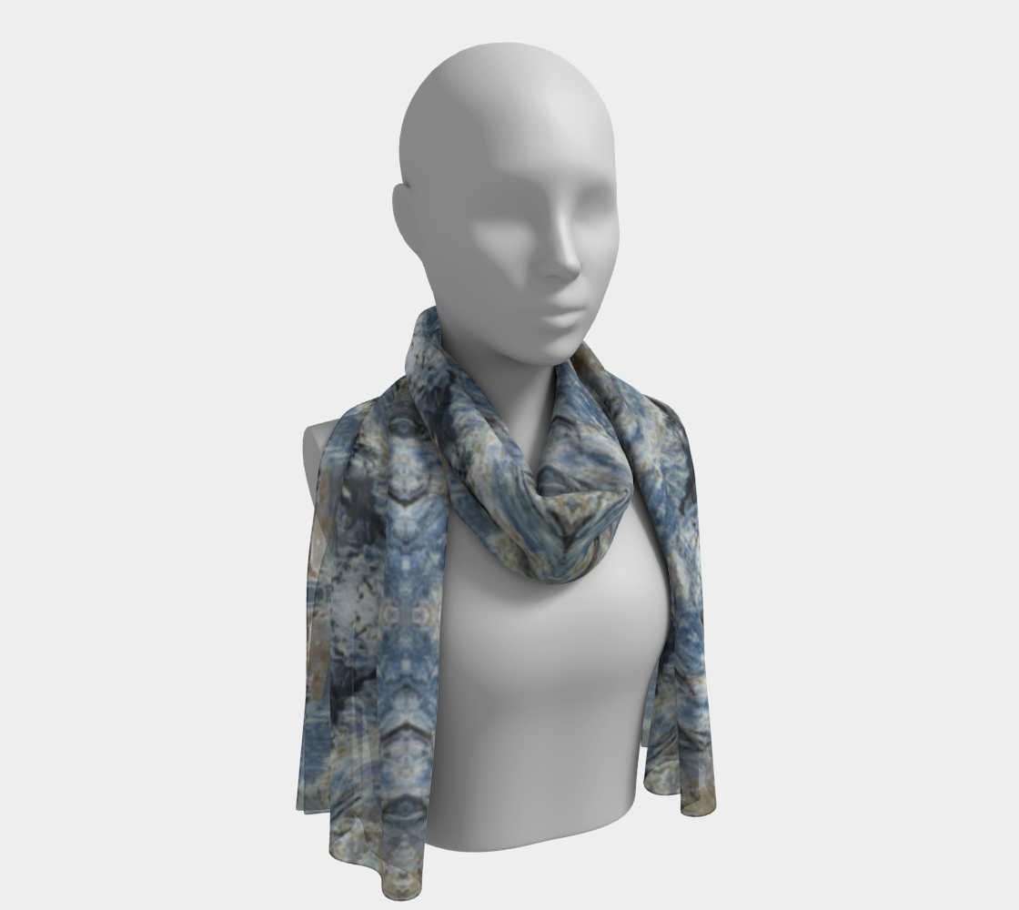 Long Scarf: Kyanite, Black Mt, North Carolina version 4