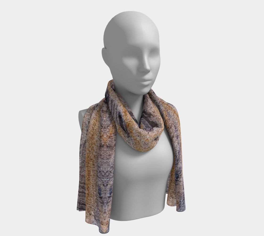 Long Scarf: Quartz and Magnetite, Sand Dune, Cape Hatteras, North Carolina, Original Color