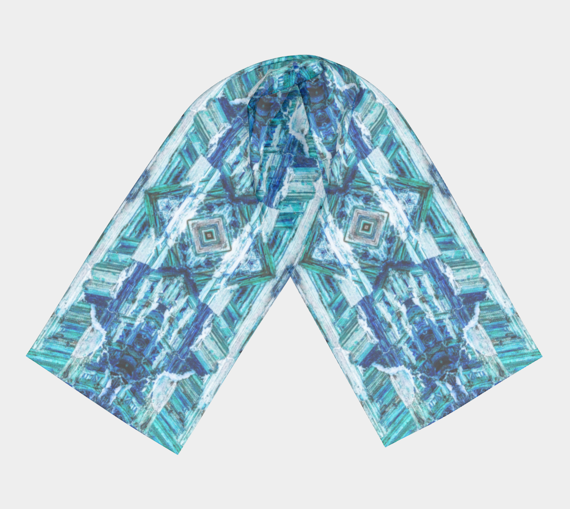 Long Scarf: Reticulated Rutile, Africa, Inverted Color