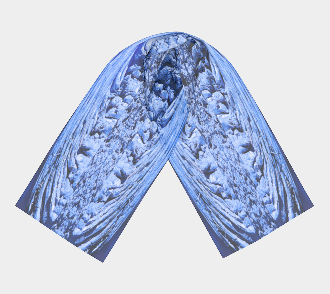 Long Scarf: Synthetically Grown Aluminum Crystals, Colorized