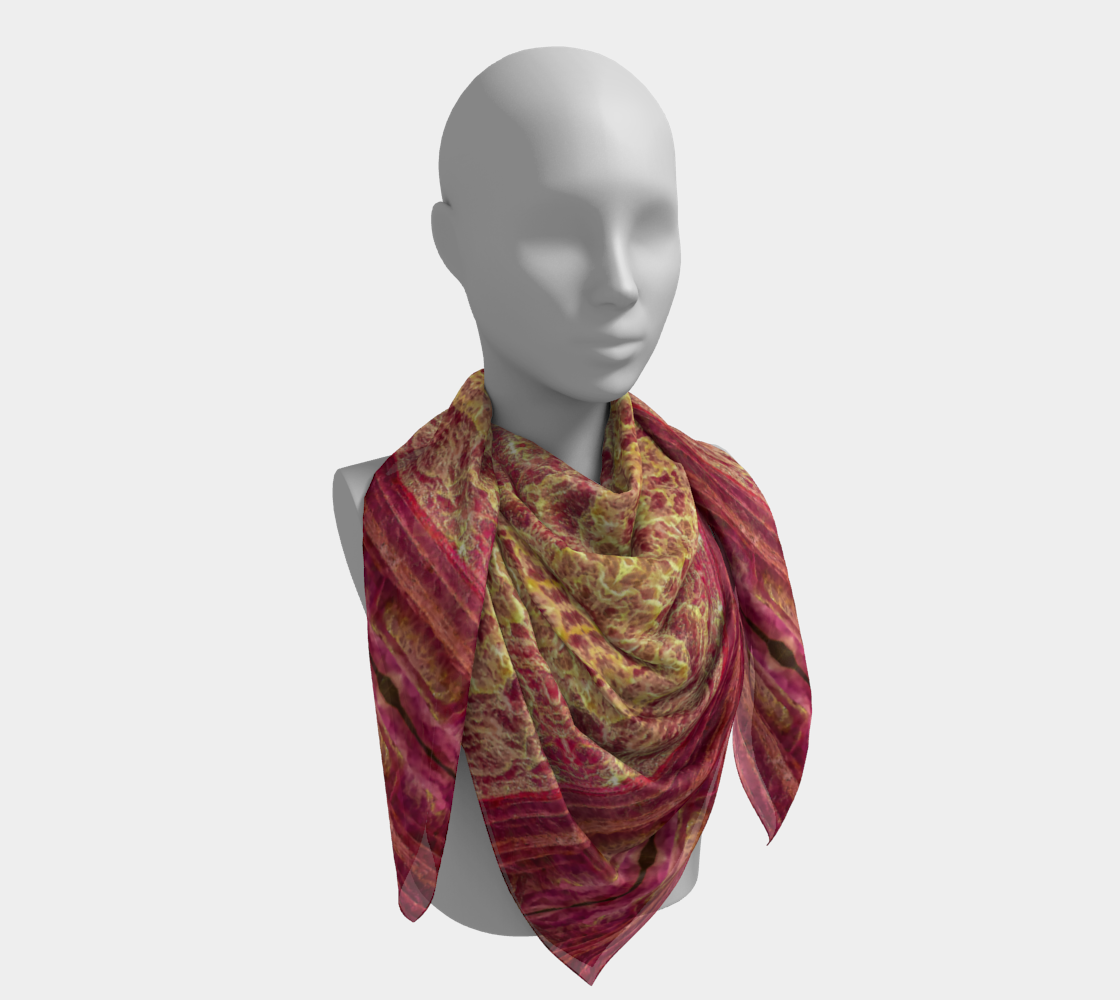 Square Scarf: Lepidolite, Brazil, Original Color