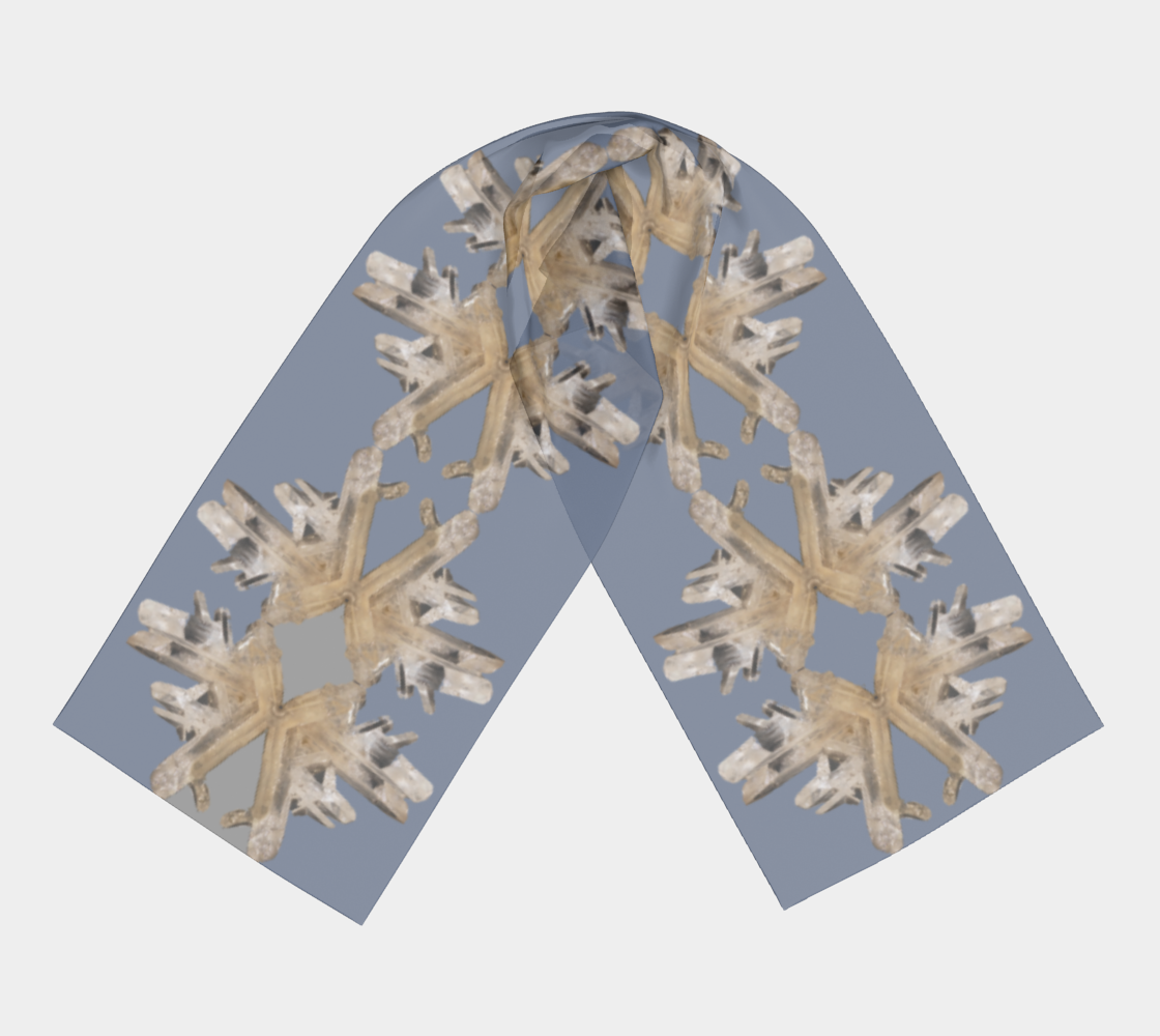 Long Scarf: Cerussite, Bunker Hill Mine, Idaho, USA, EX Mary Eidith Sigmon, Original Color, Bluish Grey