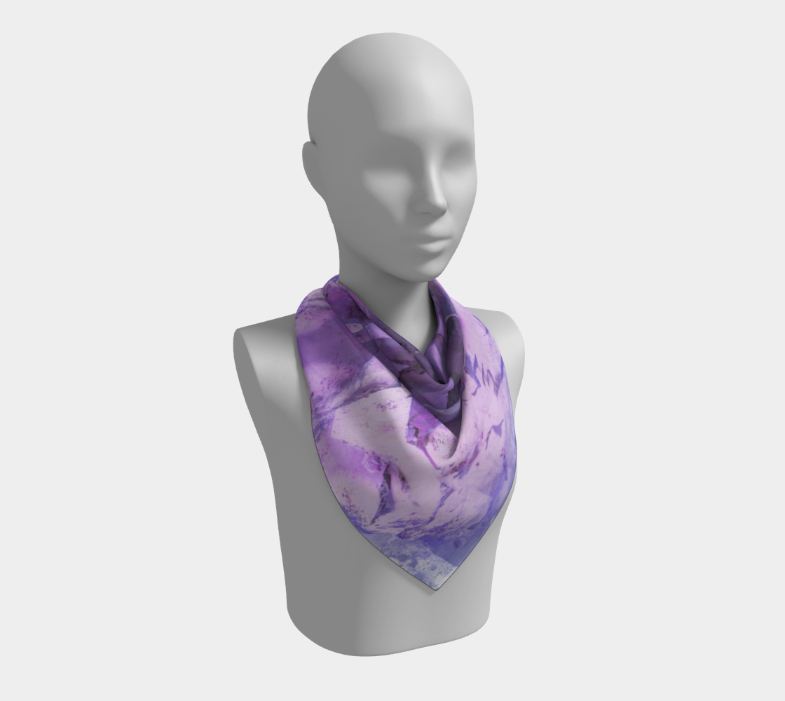 Square Scarf: Chlorite Quartz, Montgomery County, North Carolina, Inverted Color