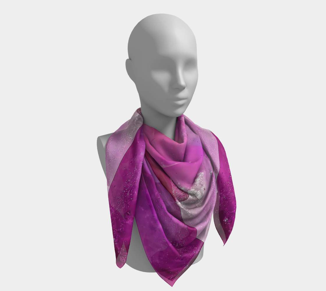 Square Scarf: Amethyst, Reel Mine, Iron Station, North Carolina, EX Mary Edith Sigmon, Original  Color