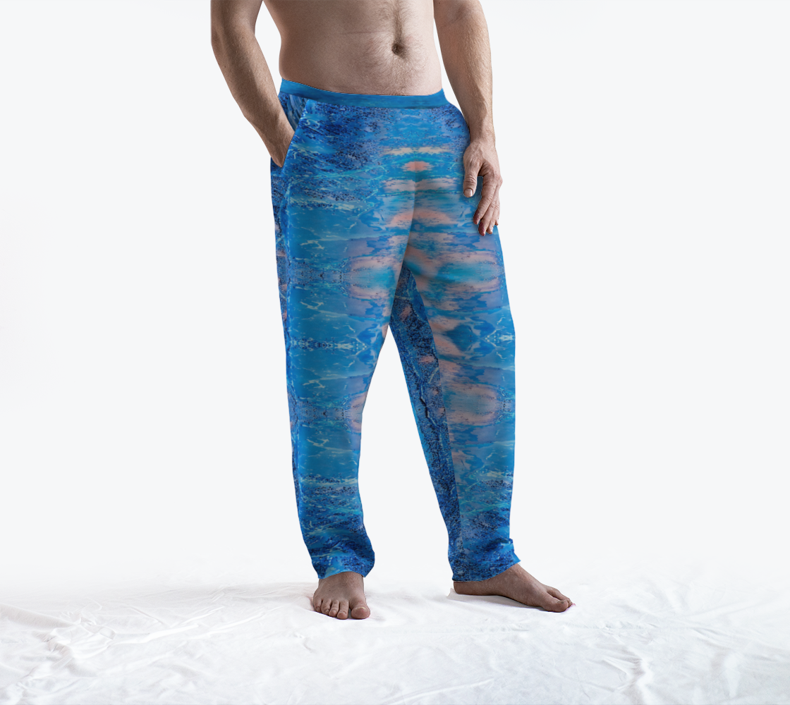 Lounge Pants: Quartz, Smoky, Hiddenite, Alexander County, North Carolina, USA, Inverted Color Color