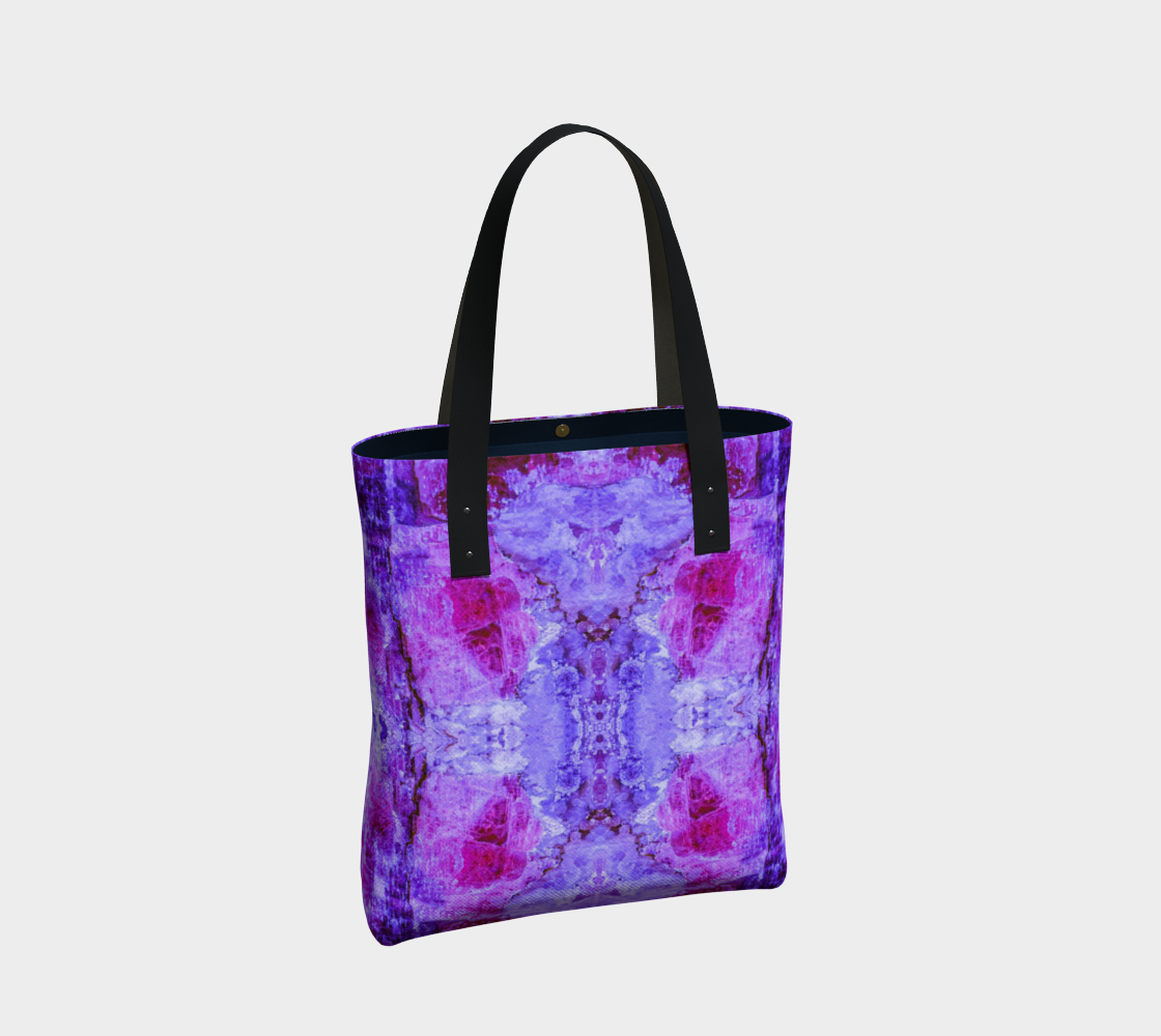 Tote Bag: Fluorescent Kyanite, Blue Ridge Mountains, North Carolina, Original Color