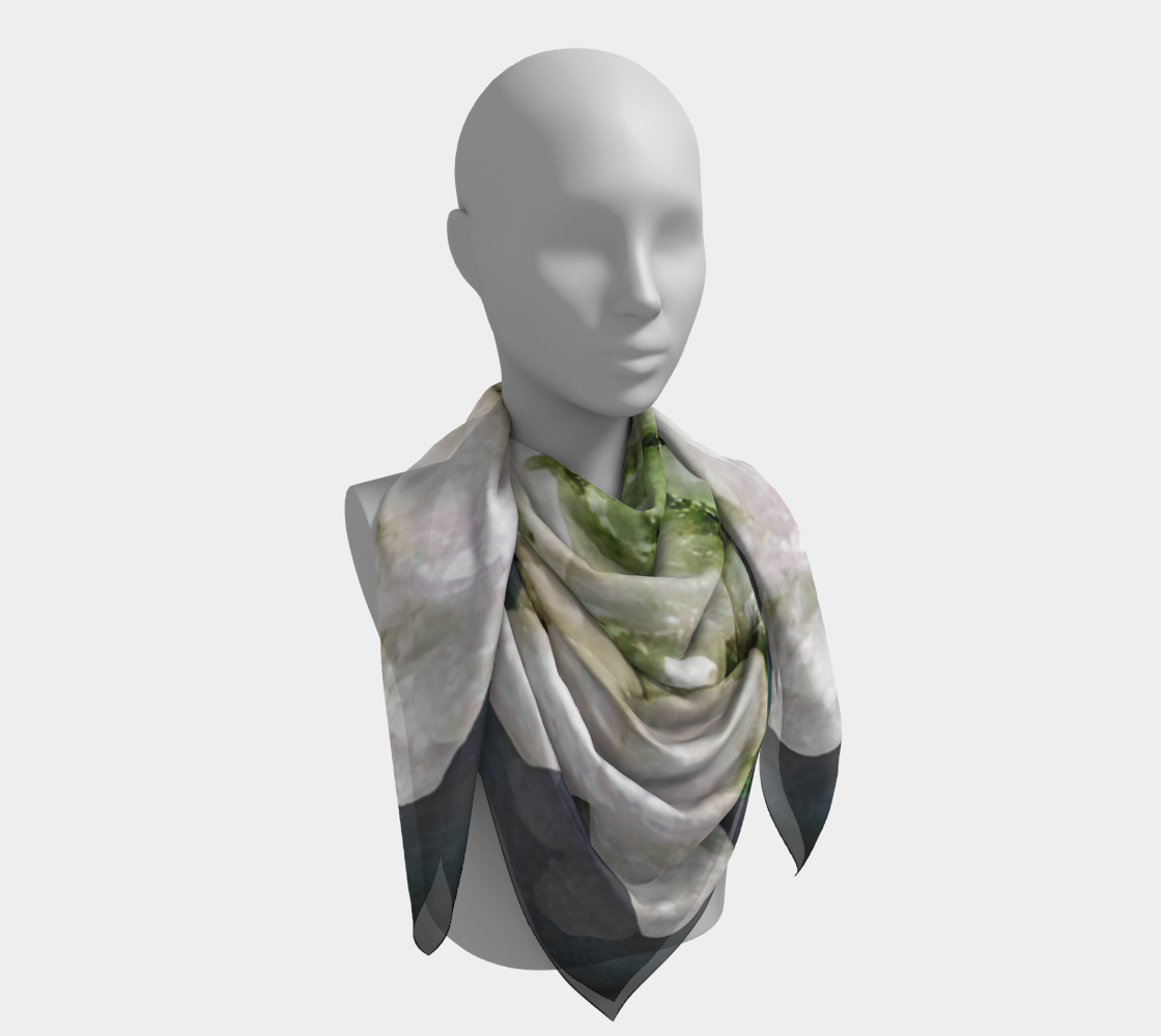 Square Scarf: Cerusite On Motramite, Flowers, Tsumeb, Namibia, EX Lawrence Conklin, Original Color