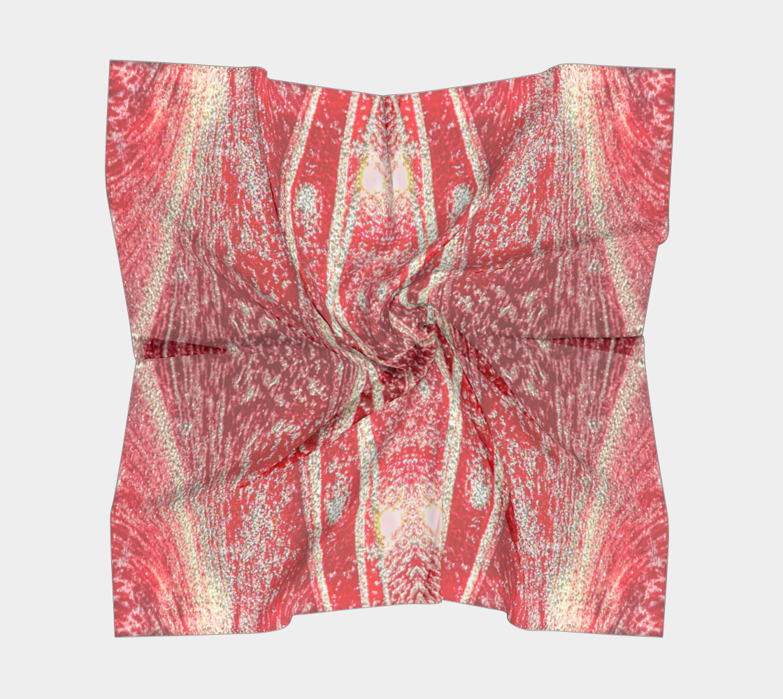 Square Scarf - H Color, (Toluidine Red) Dispersing in Croom Acrylic House Paint