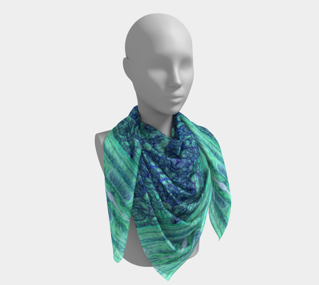 Square Scarf: Lepidolite, Brazil, Inverted Color