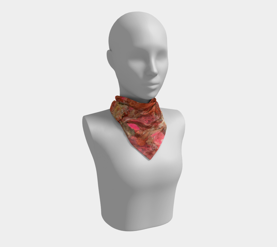 Square Scarf: Kyanite, Black Mt, North Carolina, USA, Original Color
