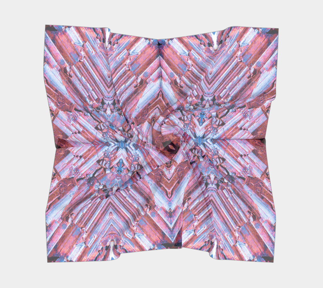 Square Scarf: Limonite, Wake County, North Carolina, Colorized