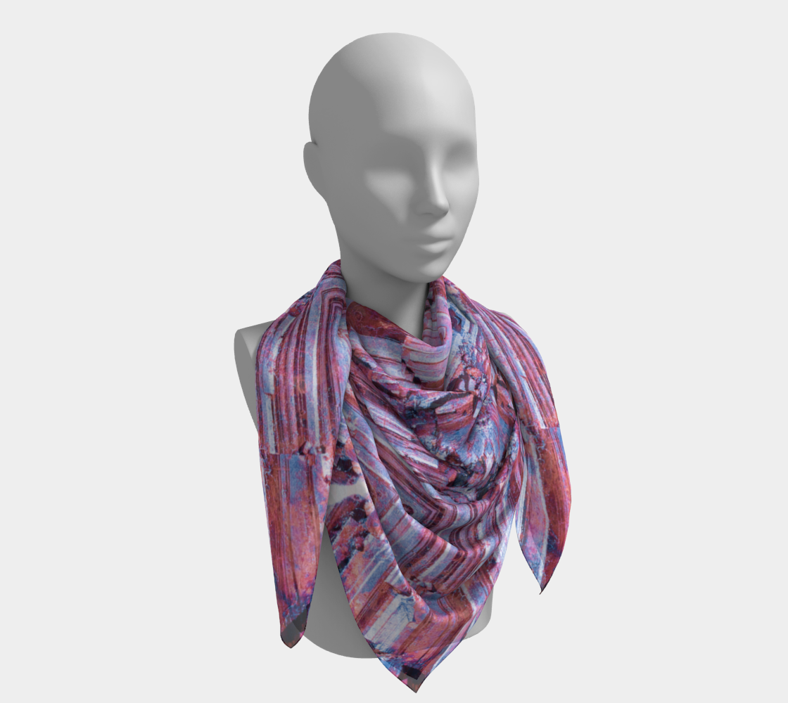 Square Scarf: Limonite, Wake County, North Carolina, Colorized